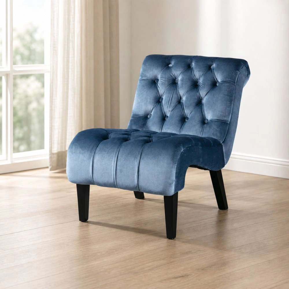 GOODSILO Upholstered Velvet Accent Chair Comfortable Seating