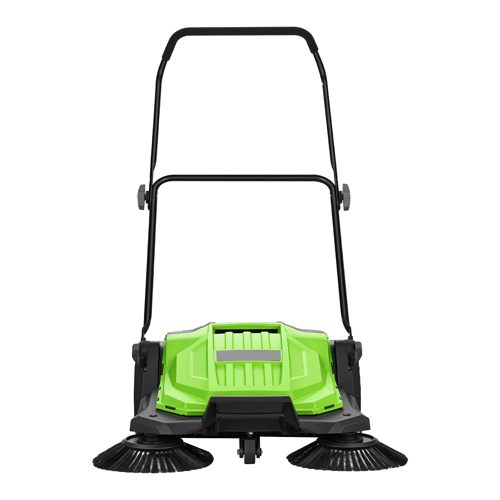 HONGGE Walk-Behind Hand Push Floor Sweeper Manual Non-Electric with 25.6" Sweeping Width 5 Gallons Waste