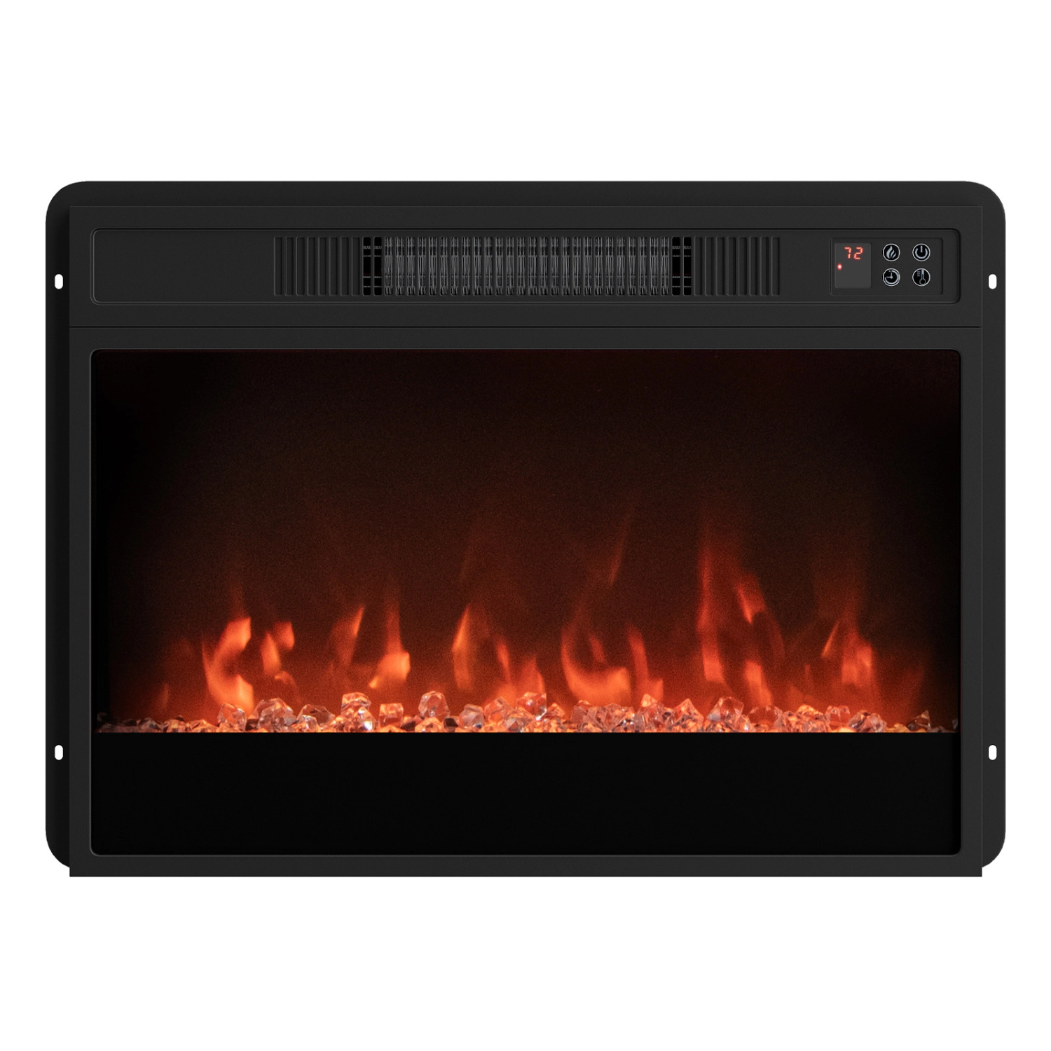 LJG 5000 BTU 23-Inch Electric Fireplace Insert with Remote Control and Brightness