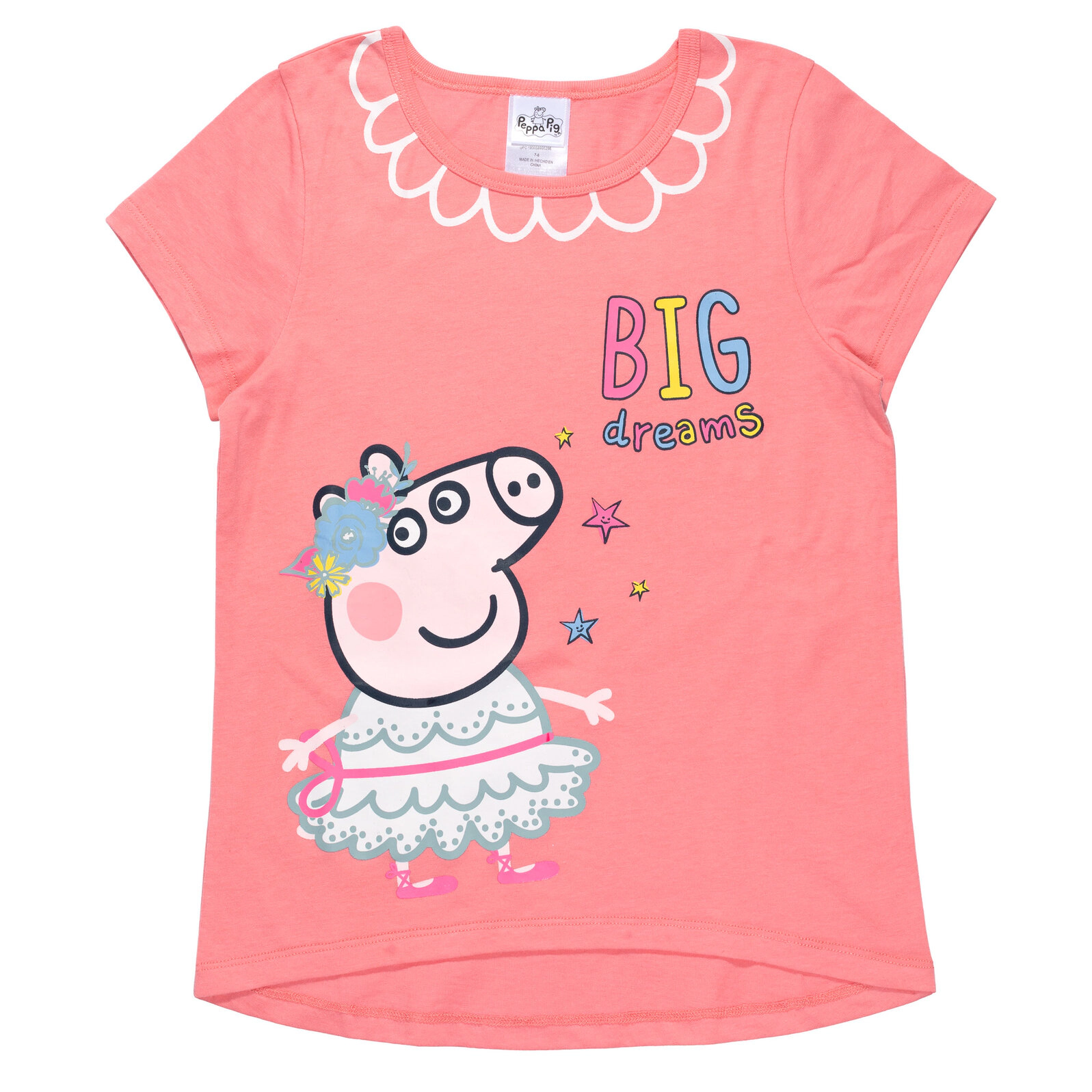 Peppa Pig Girls' 3-Pack Short Sleeve T-Shirts