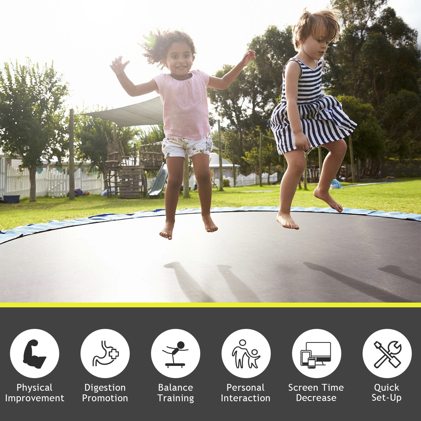 Hivvago High-Elastic PP Replacement Jumping Mat-14 ft