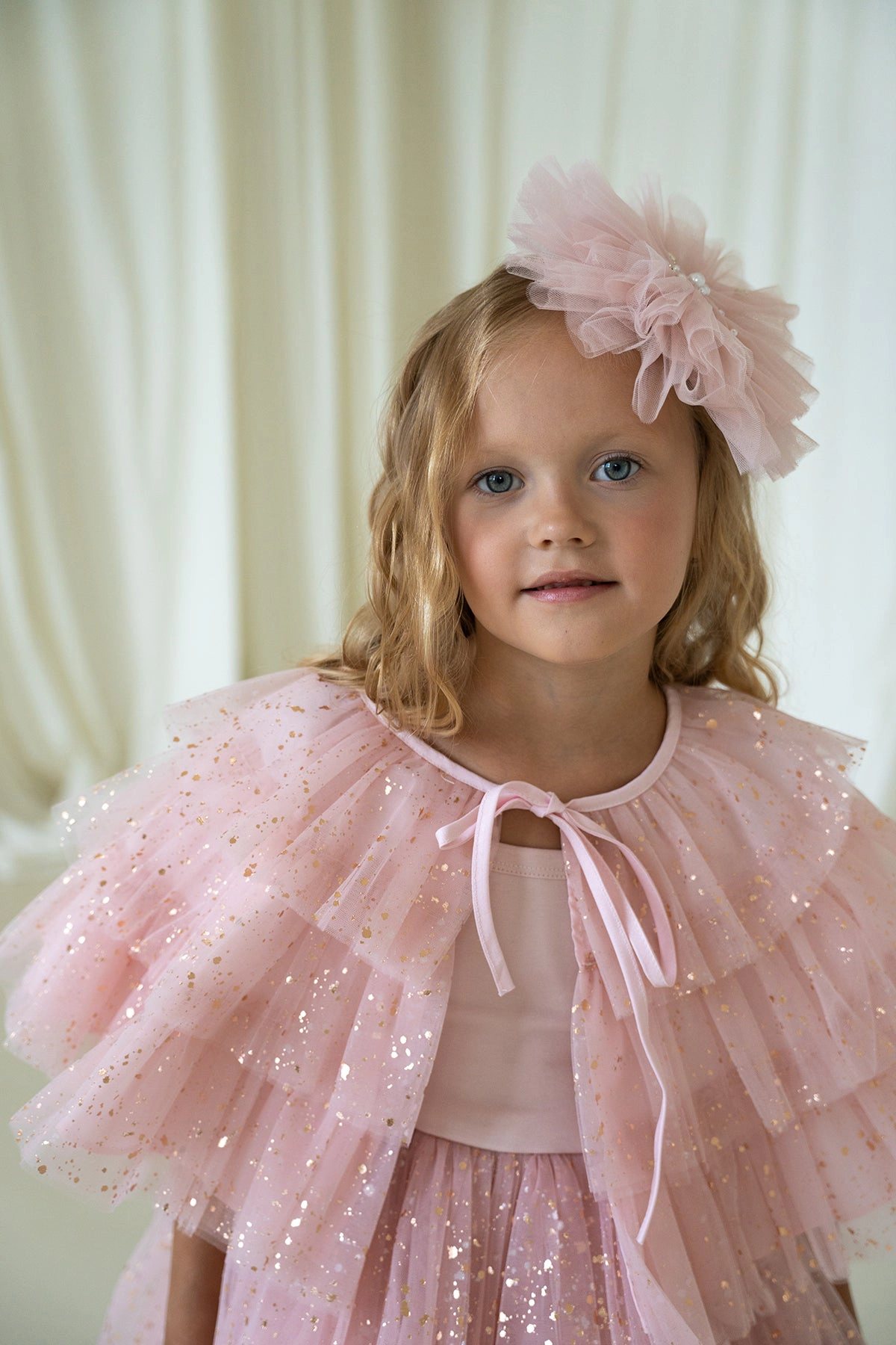 Mini Celebrities Girls Full Sparkle Pink Dress Set