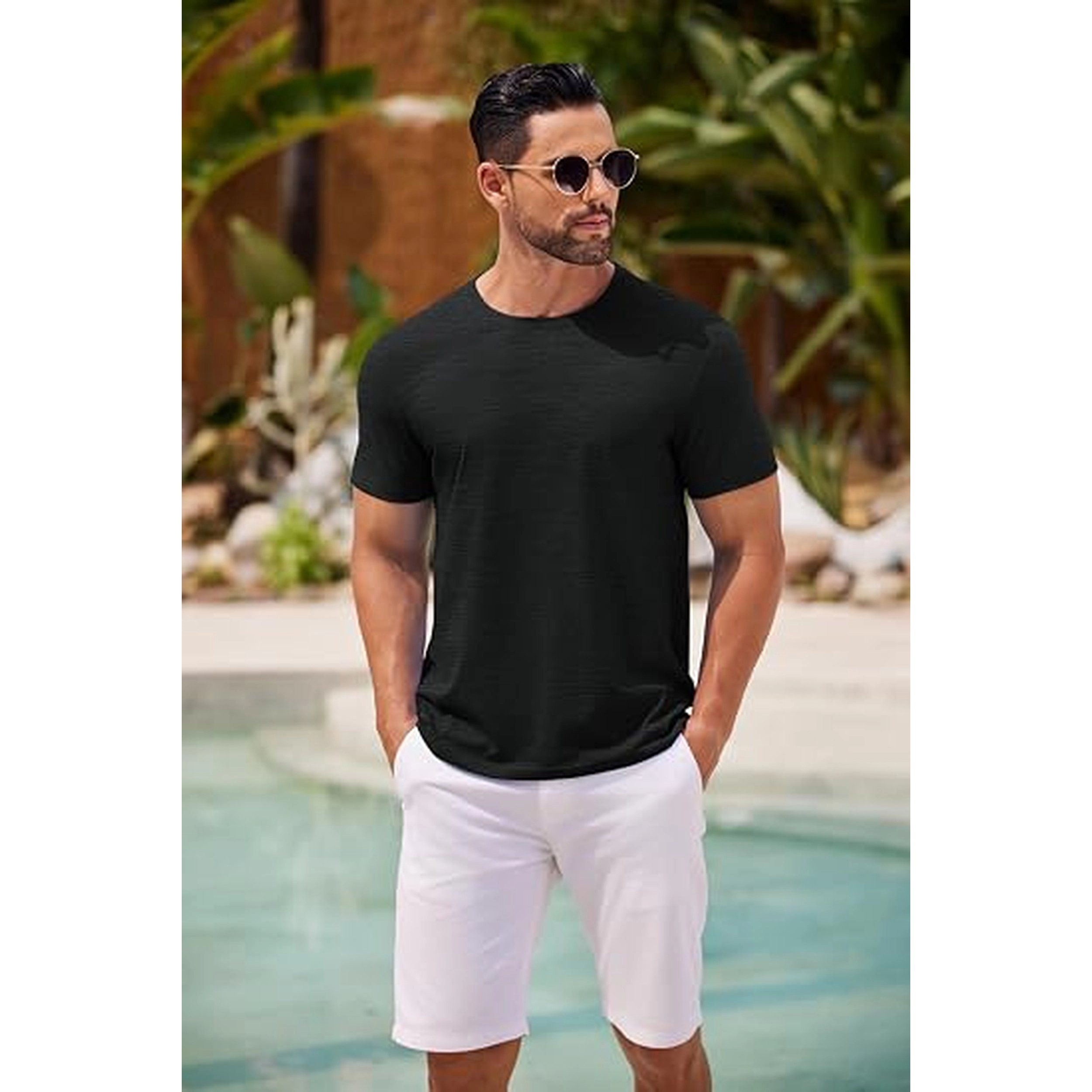 COOFANDY Men's Regular Fit Crew Neck Short Sleeve T-Shirt