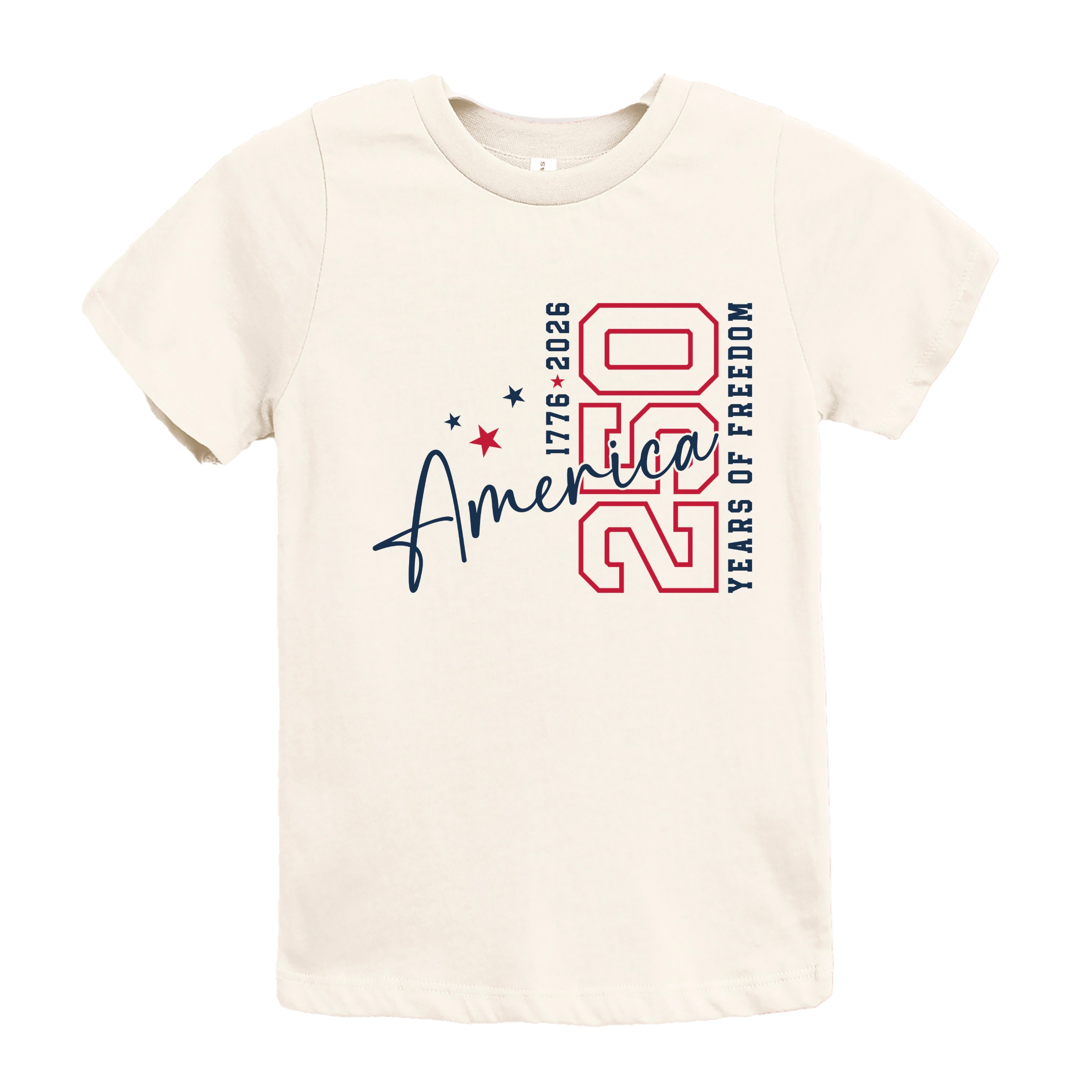 The Juniper Shop - America 250 Years of Freedom Outline Youth Short Sleeve Graphic T-Shirt