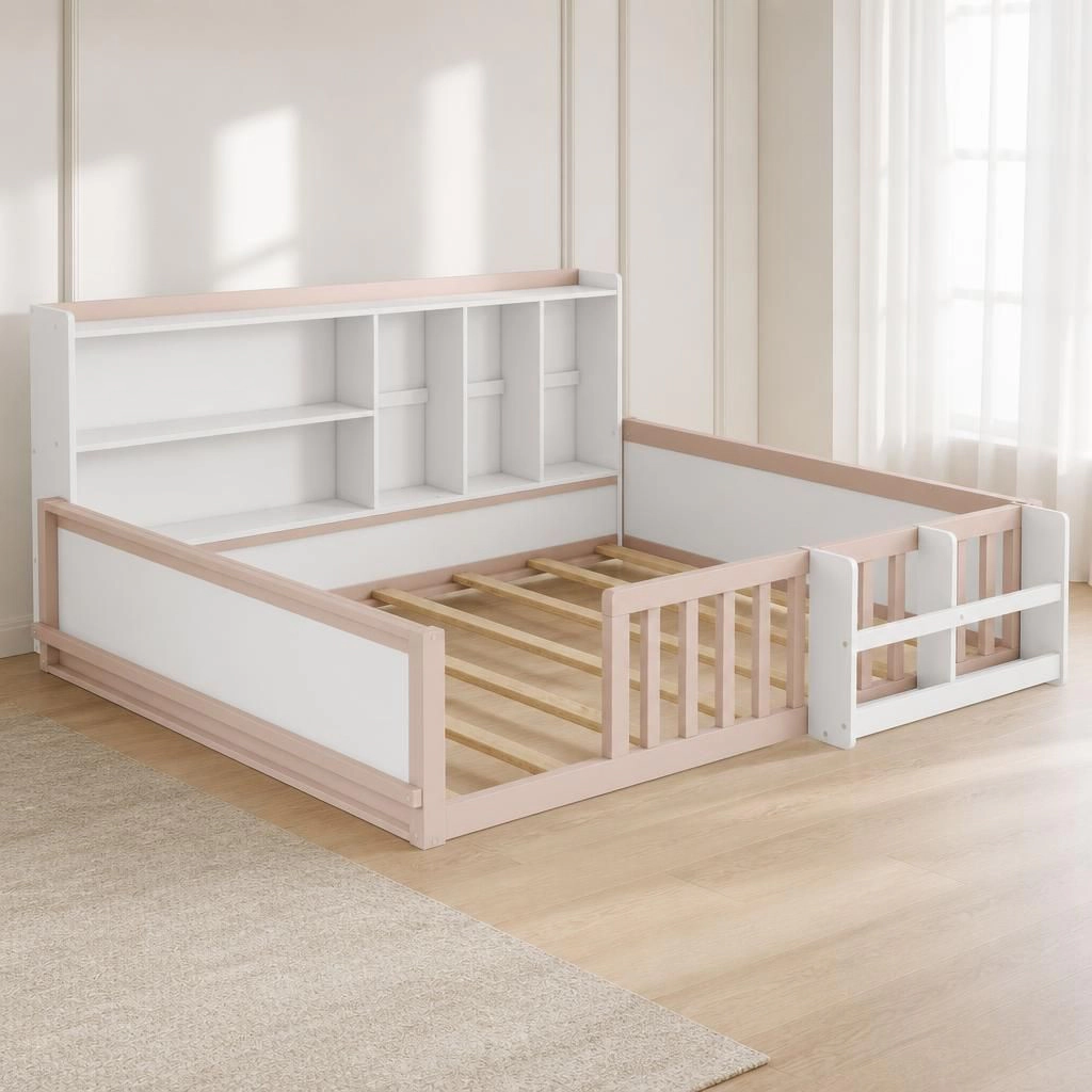 GOODSILO Full Composite Wood Bed Frame