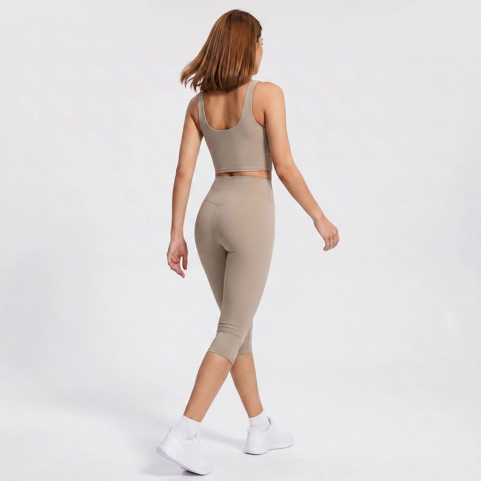 Anna-Kaci Women's High-Waist Capri Leggings Cropped Workout Yoga Pants