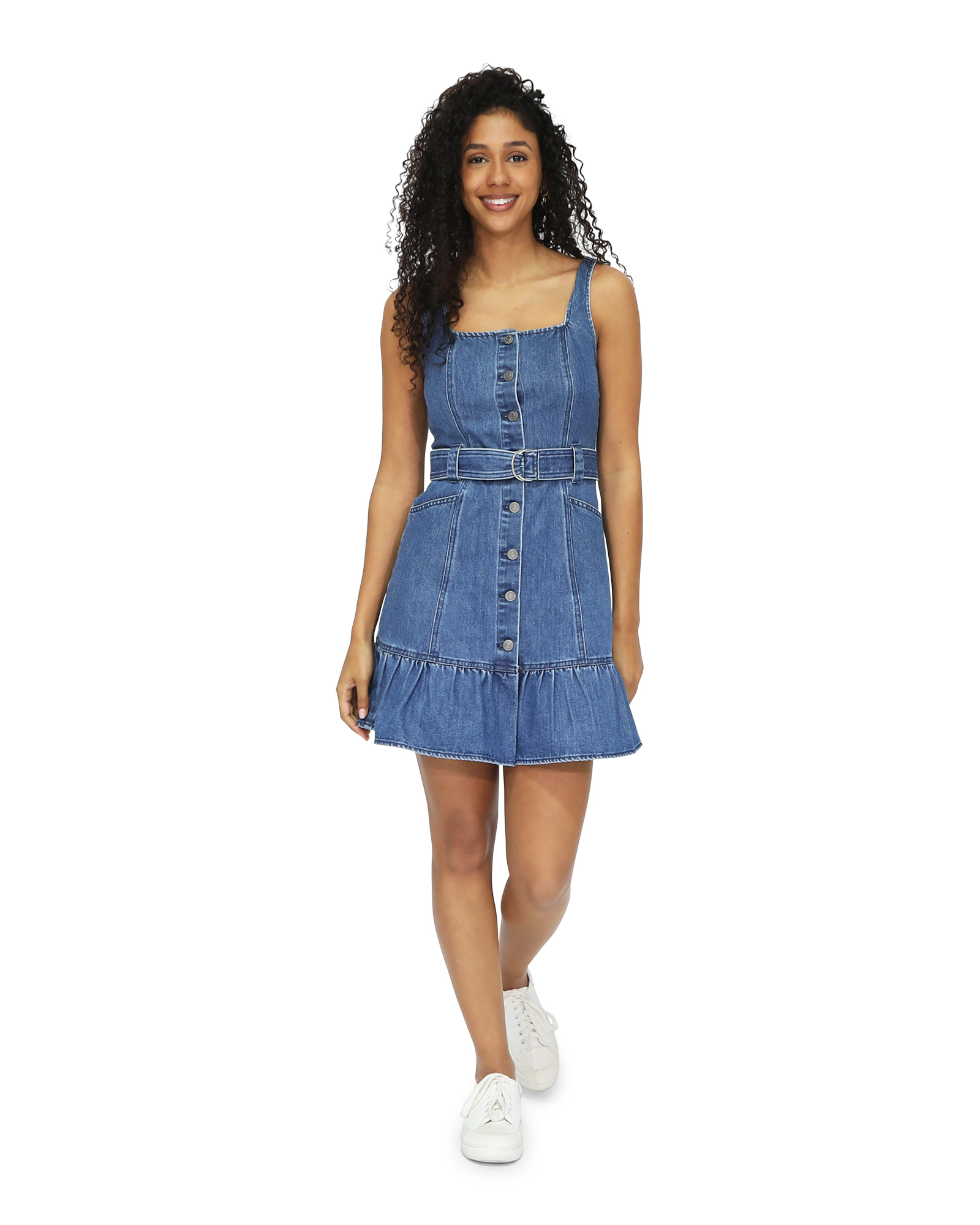 Belle & Bloom Womens Reunite Denim Mini Dress