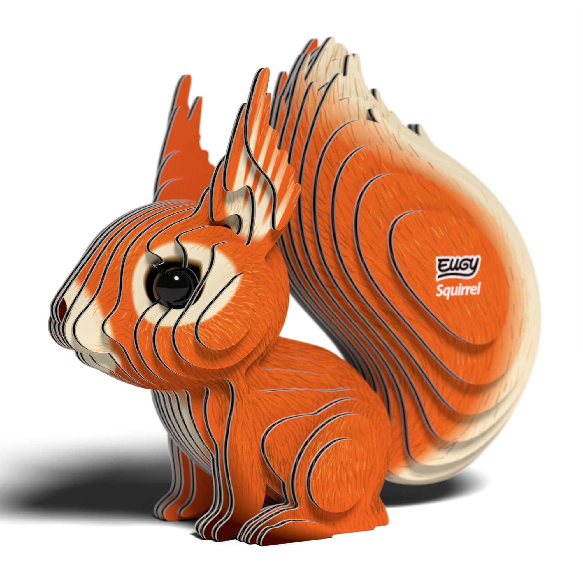 EUGY Squirrel 3D Puzzle - contains 36 puzzle pieces