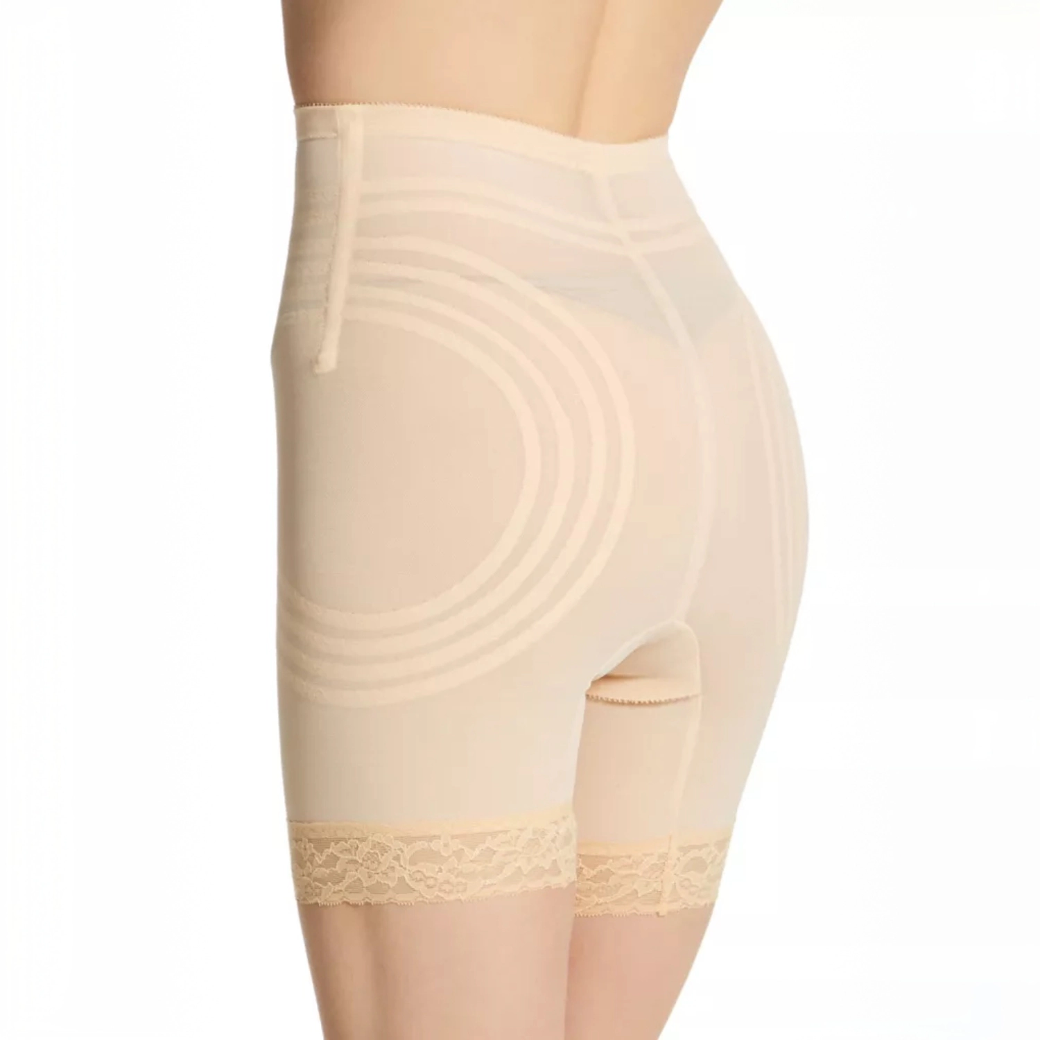 Rago Breathable High Waist Thigh Slimmer | No Roll Power Mesh Hourglass Shaper Firm to Extra Support Style 6209