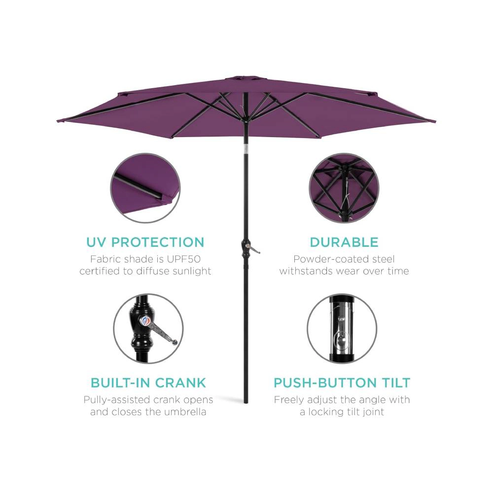 Radiant Essence Unisex Water-Resistant Polyester Patio Umbrella
