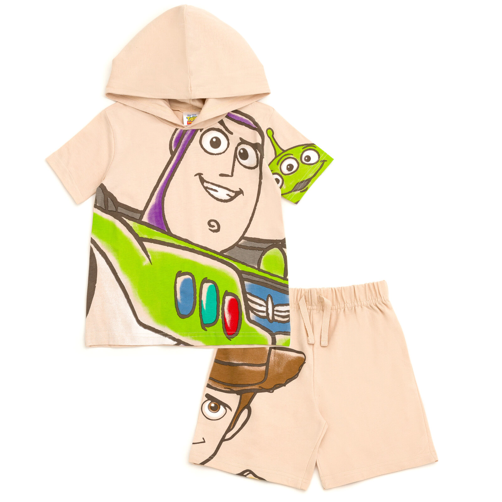 Disney Boys' 2-Piece Hooded T-Shirt and Shorts Set