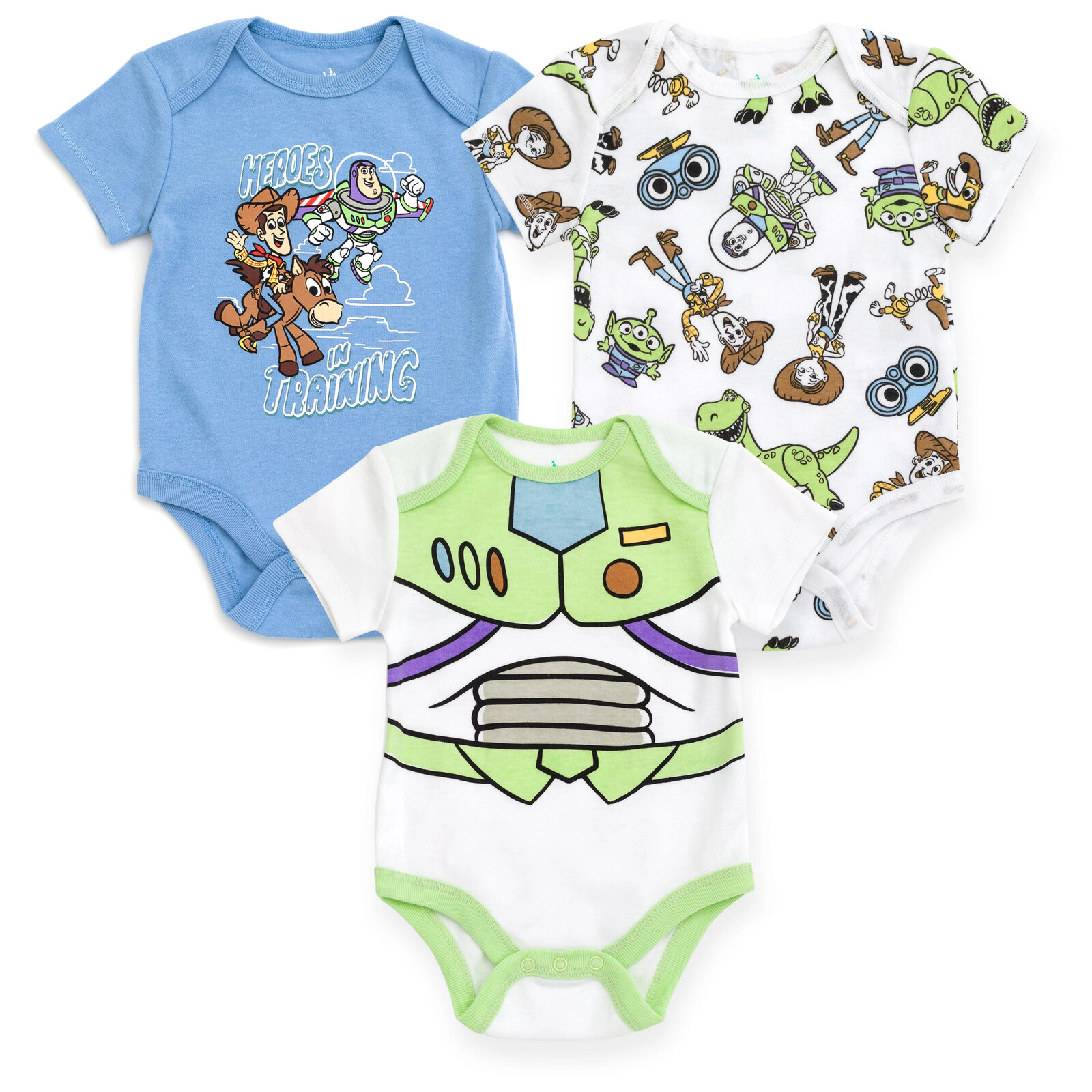 Disney Baby 3-Pack Short Sleeve Bodysuits