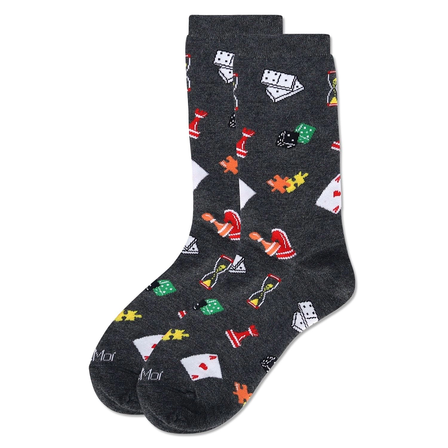 MeMoi Women's Games Bamboo Crew Socks