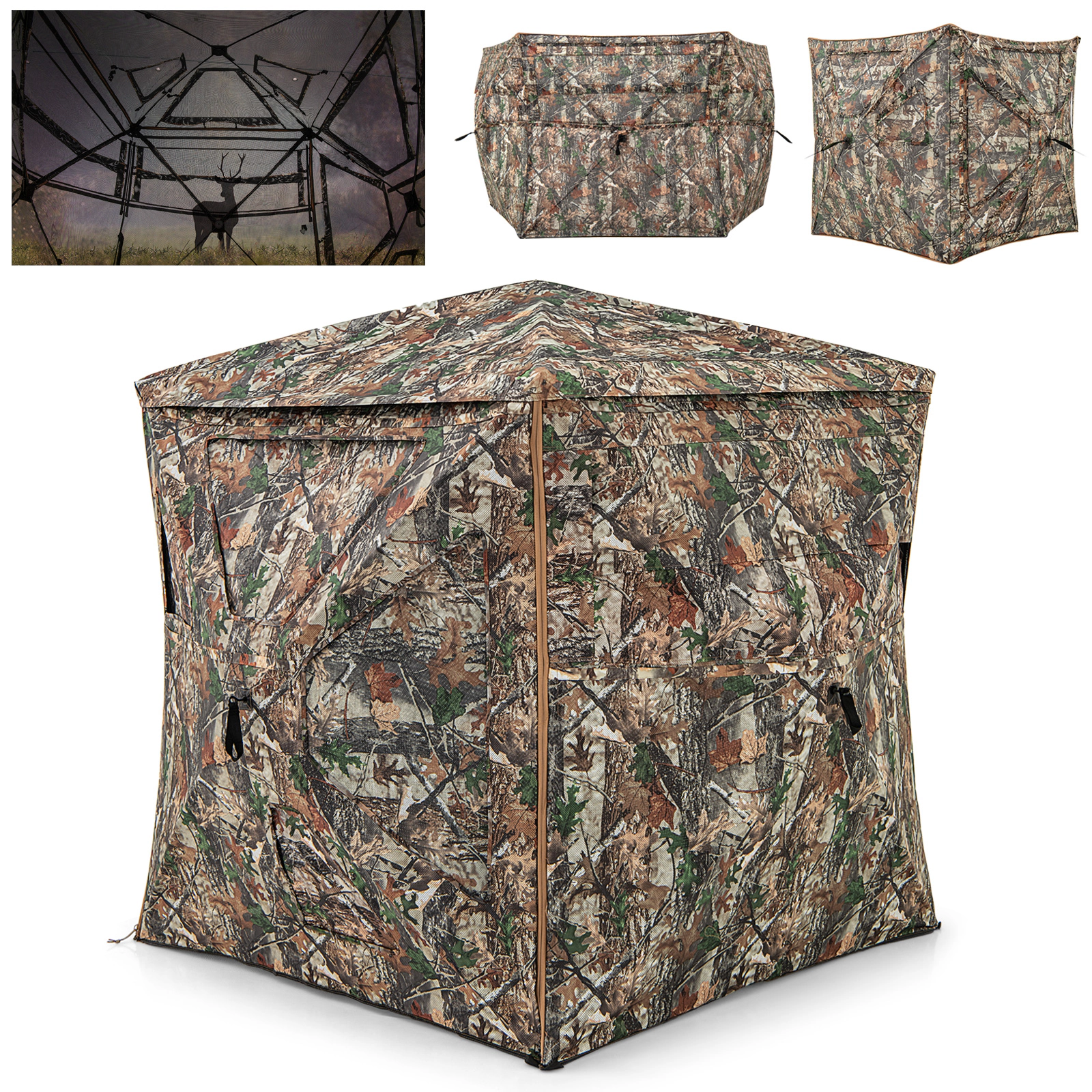 LJG 5-IN-1 Detachable Hunting Blind for 2-3 People with Skylight