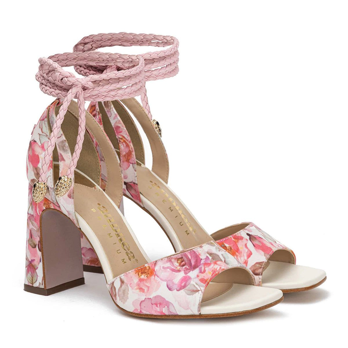 Andrea Womens High Heel Sandals With Rope Ankle Strap