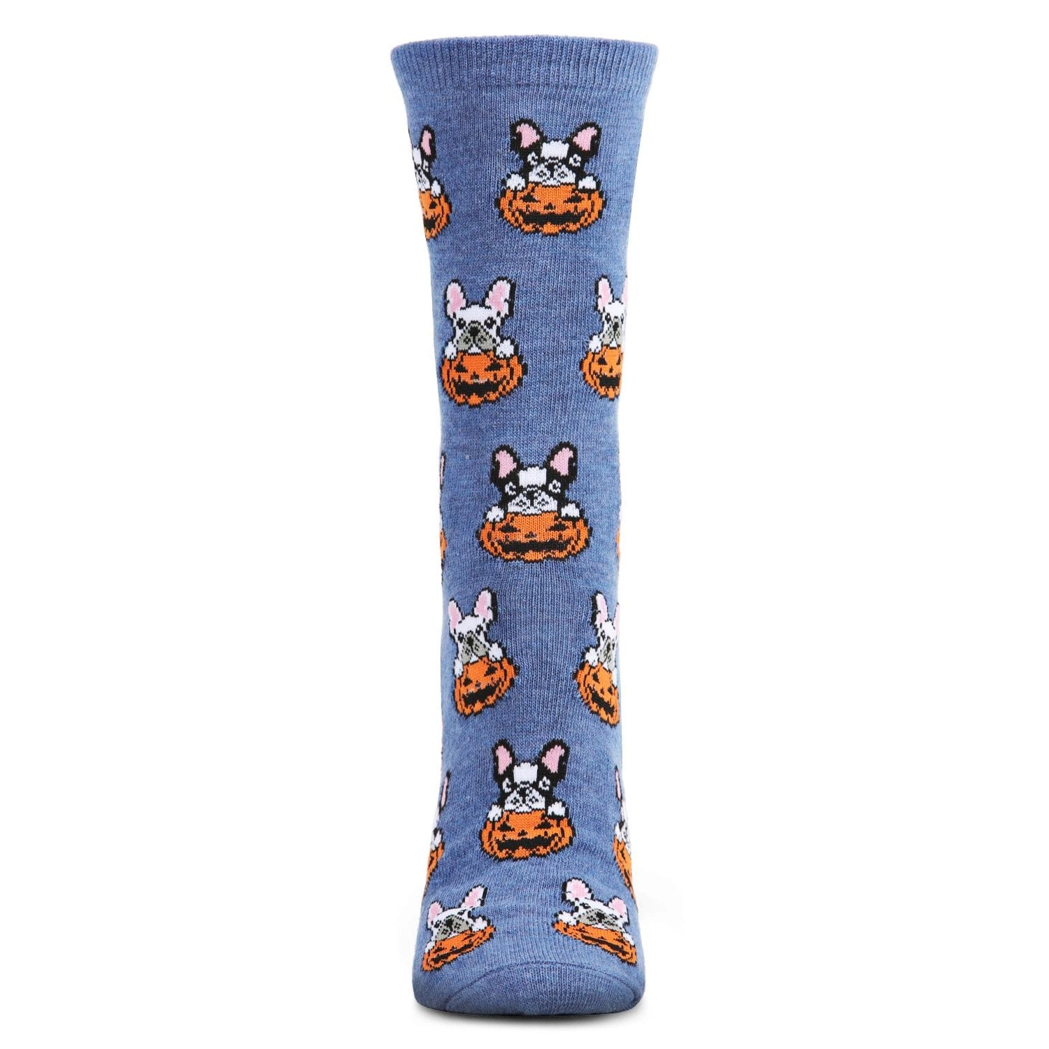 MeMoi Pumpkin Puppy Holiday Crew Socks
