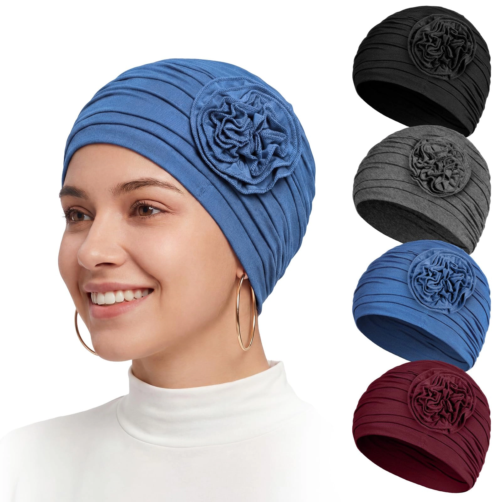 PIGFDK 4ton Chemo Turban Women