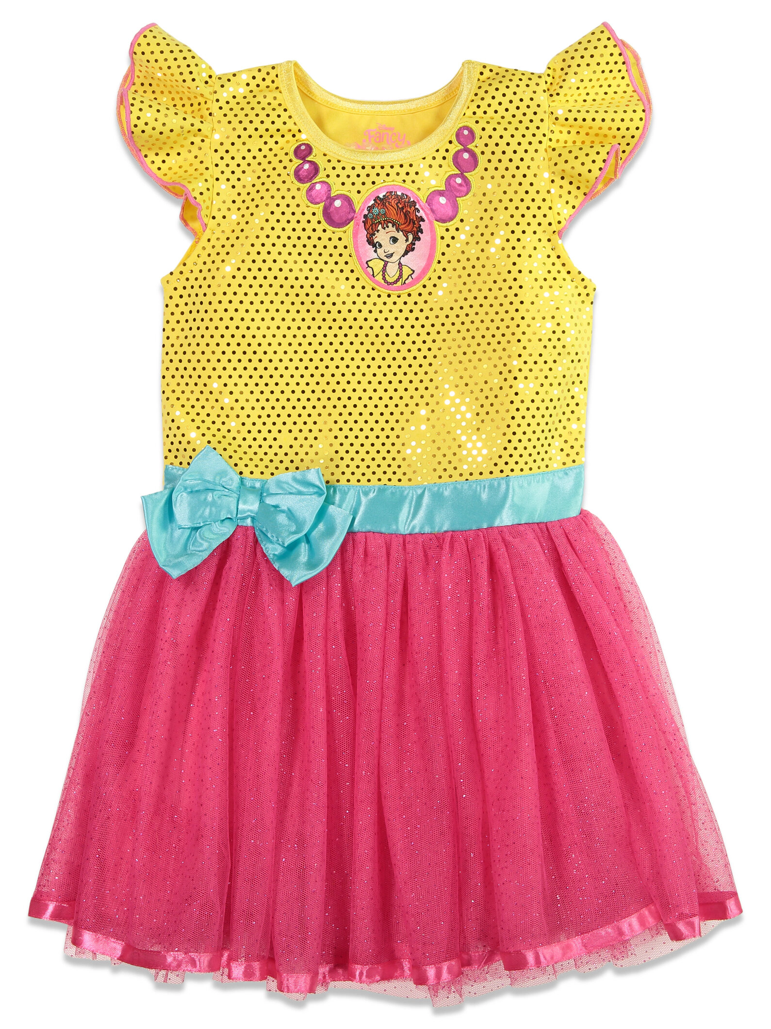 Disney Fancy Nancy Girls' Cosplay Dress and Leggings Set