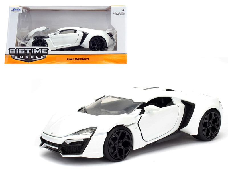 Jada Lykan Hypersport White 1/24 Diecast Model Car by Jada