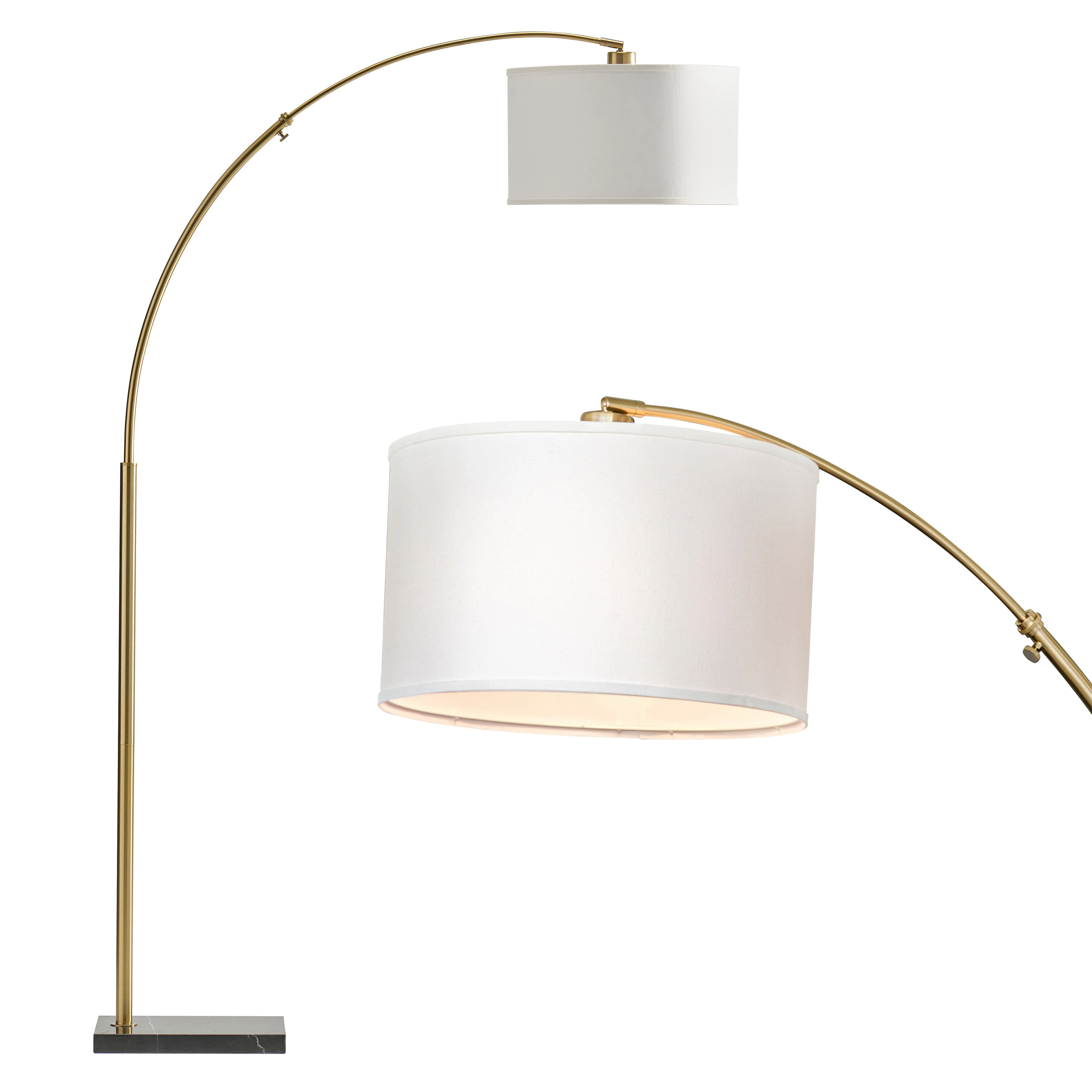 Brightech Logan Extendable Drum Floor Lamp