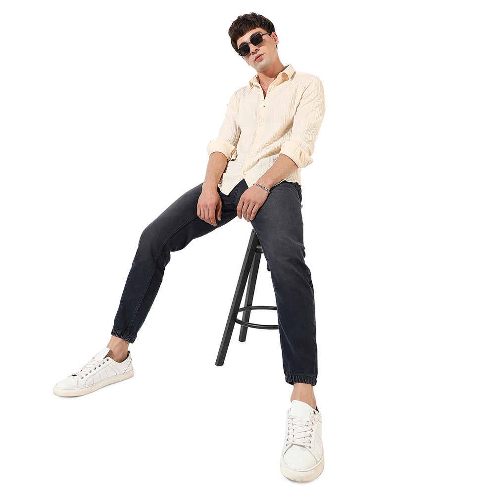Men's Textured Casual Shirt