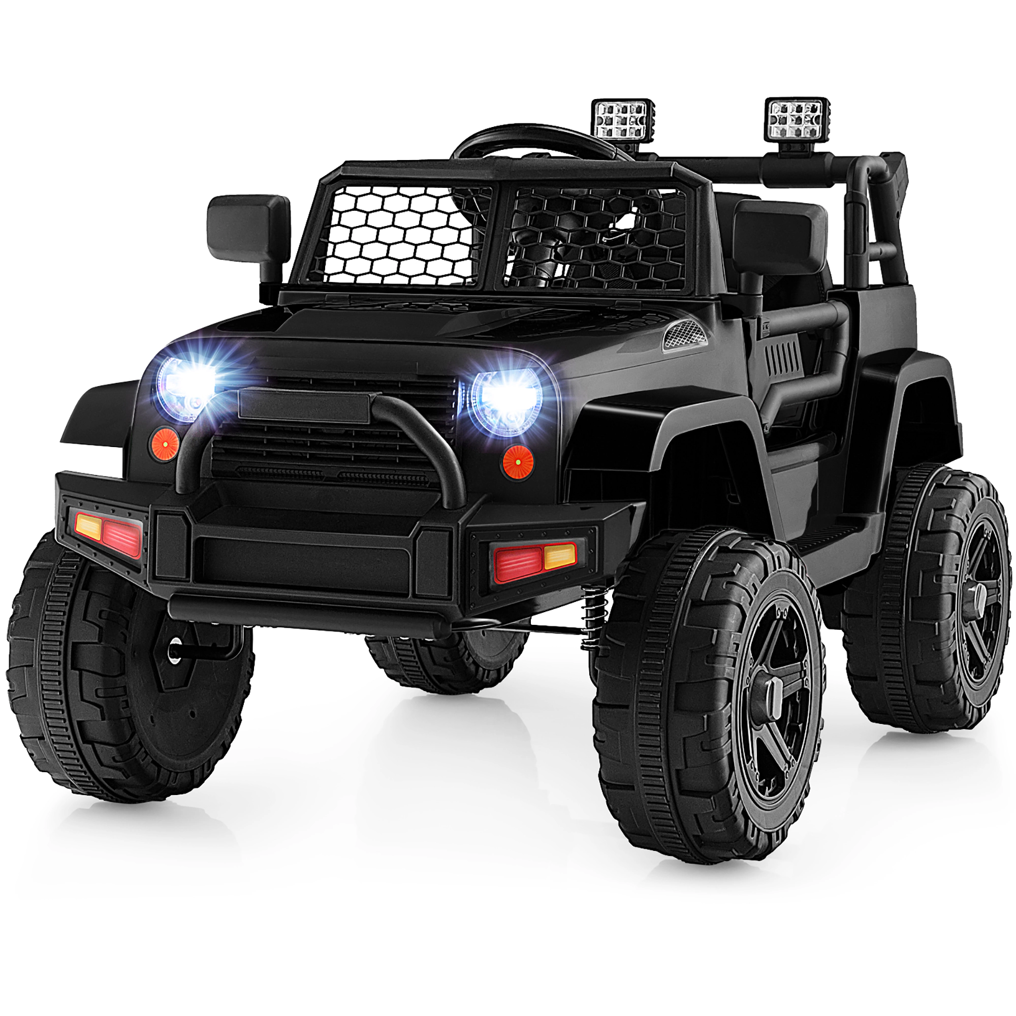 Costway 12V Kids Ride On Truck Car Electric Vehicle Remote w/ Music & Light Pink