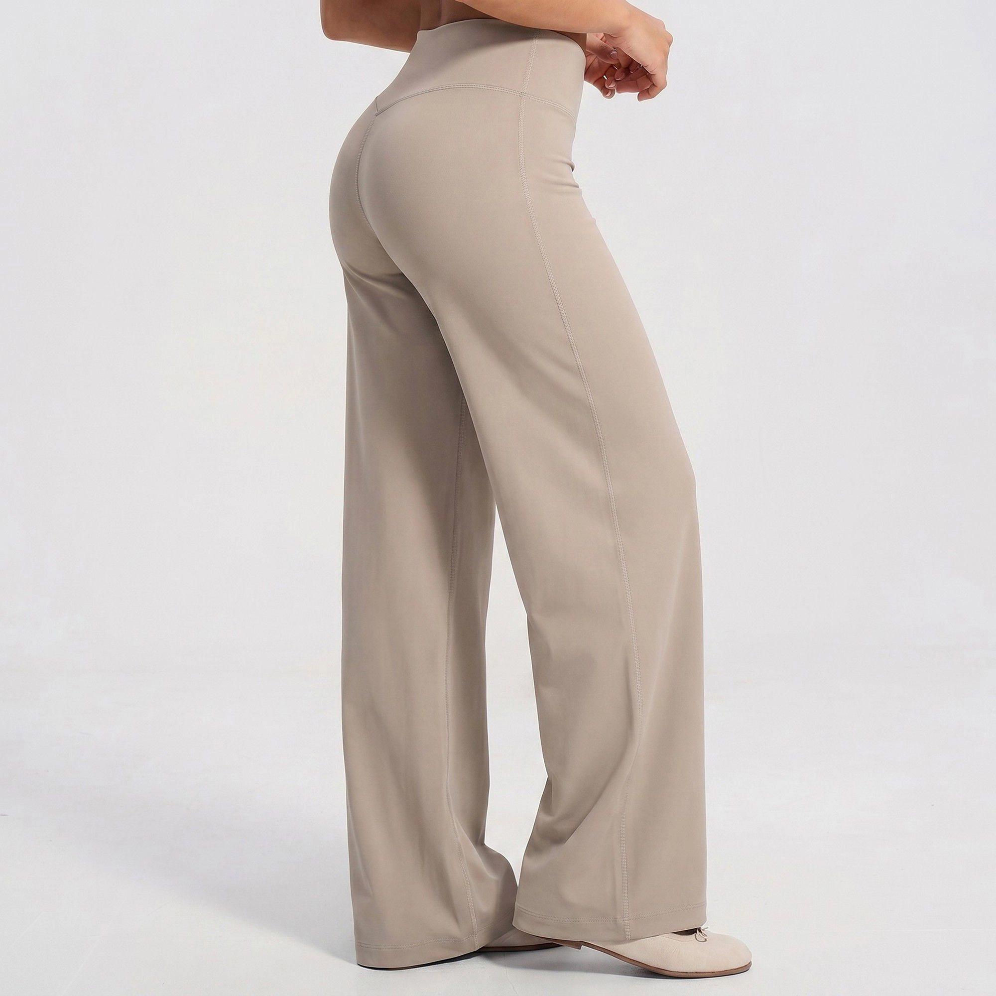Anna-Kaci Women's High-Waisted Wide-Leg Yoga Pants Loose Fit Workout Lounge