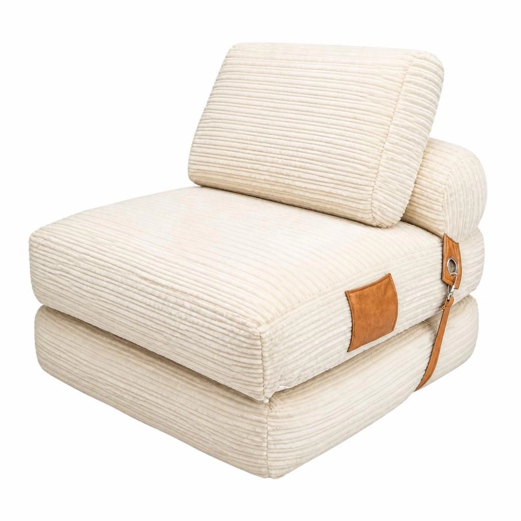 GOODSILO Soft Corduroy Lazy Bean Bag Chair Comfortable Plush Floor Lounge Seat