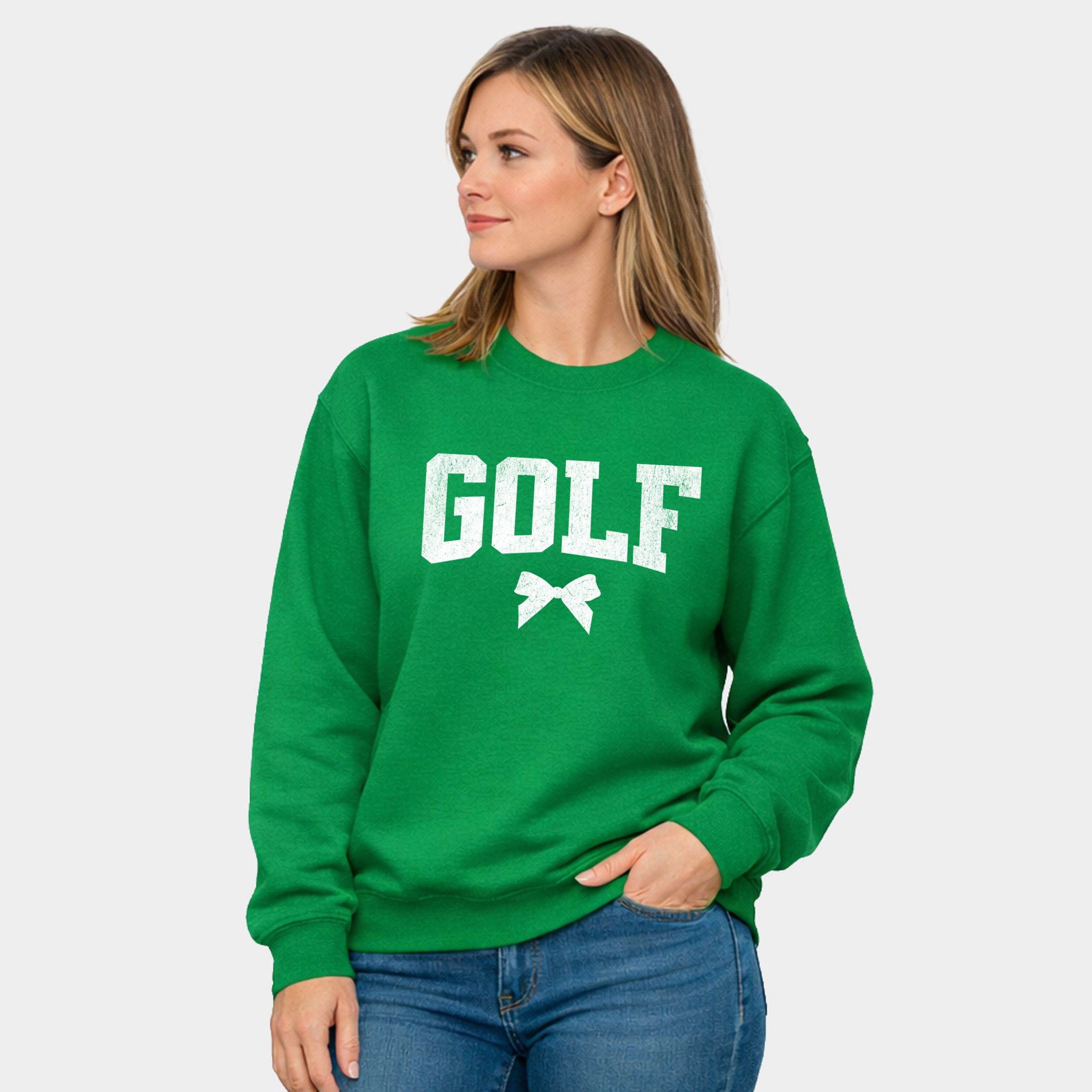 Simply Sage Market - Golf Arched Bow  Women's Graphic Sweatshirt