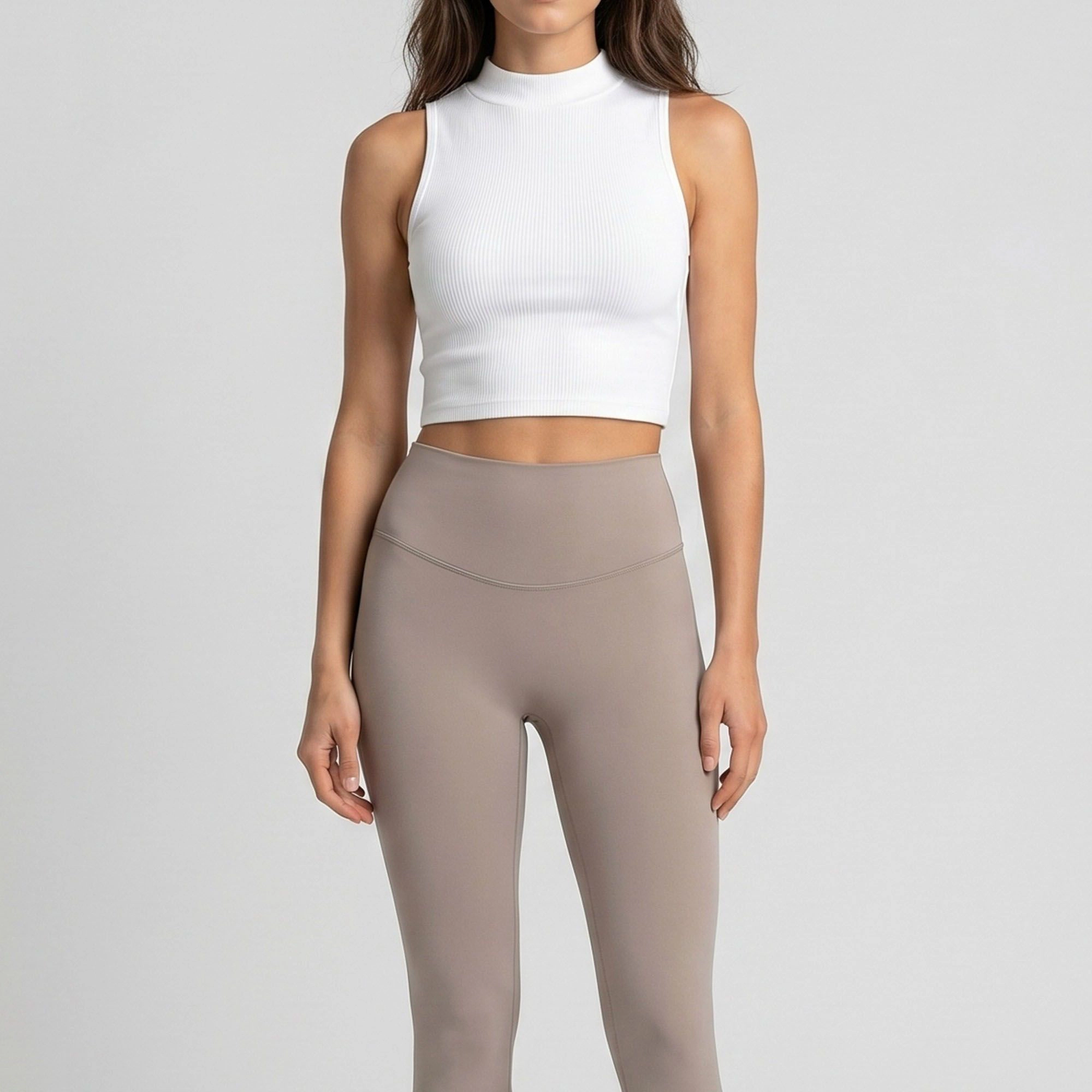 Anna-Kaci Women's High Waist Leggings with Back Contour Seam and Smooth Stretch Fit