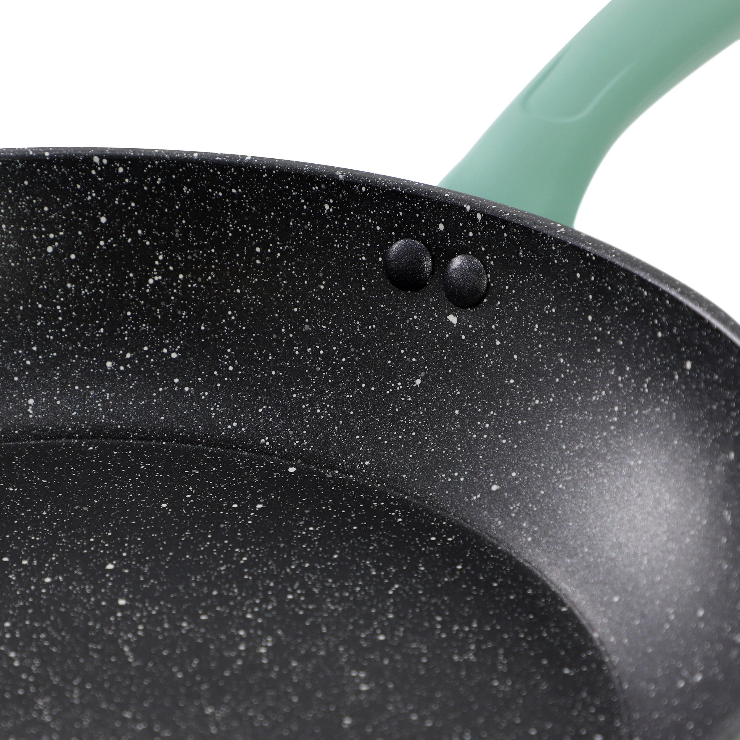 Gibson Home Barnsdall 12in Nonstick Aluminum Frying Pan in Green