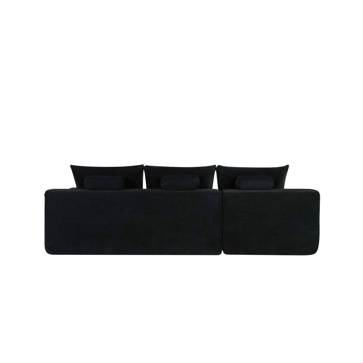 GBruno 3-Seat Corduroy L-Shaped Sectional Sofa