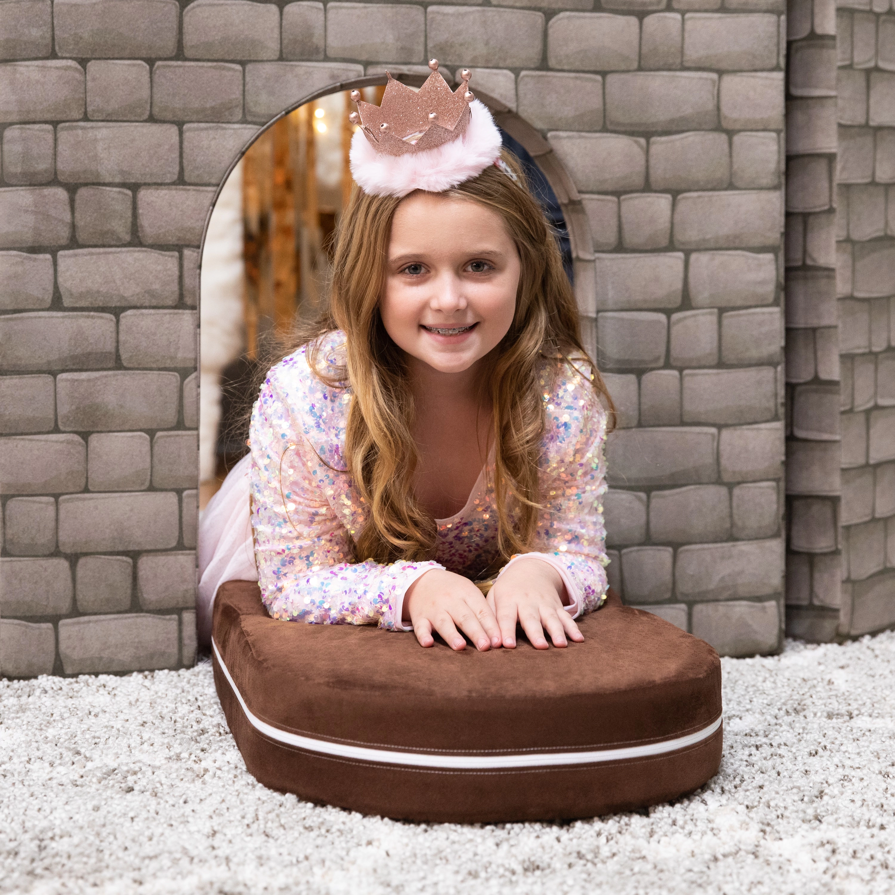 Zipline Playscape Castle Gate - Modular Playtime Furniture for Imaginative Kids