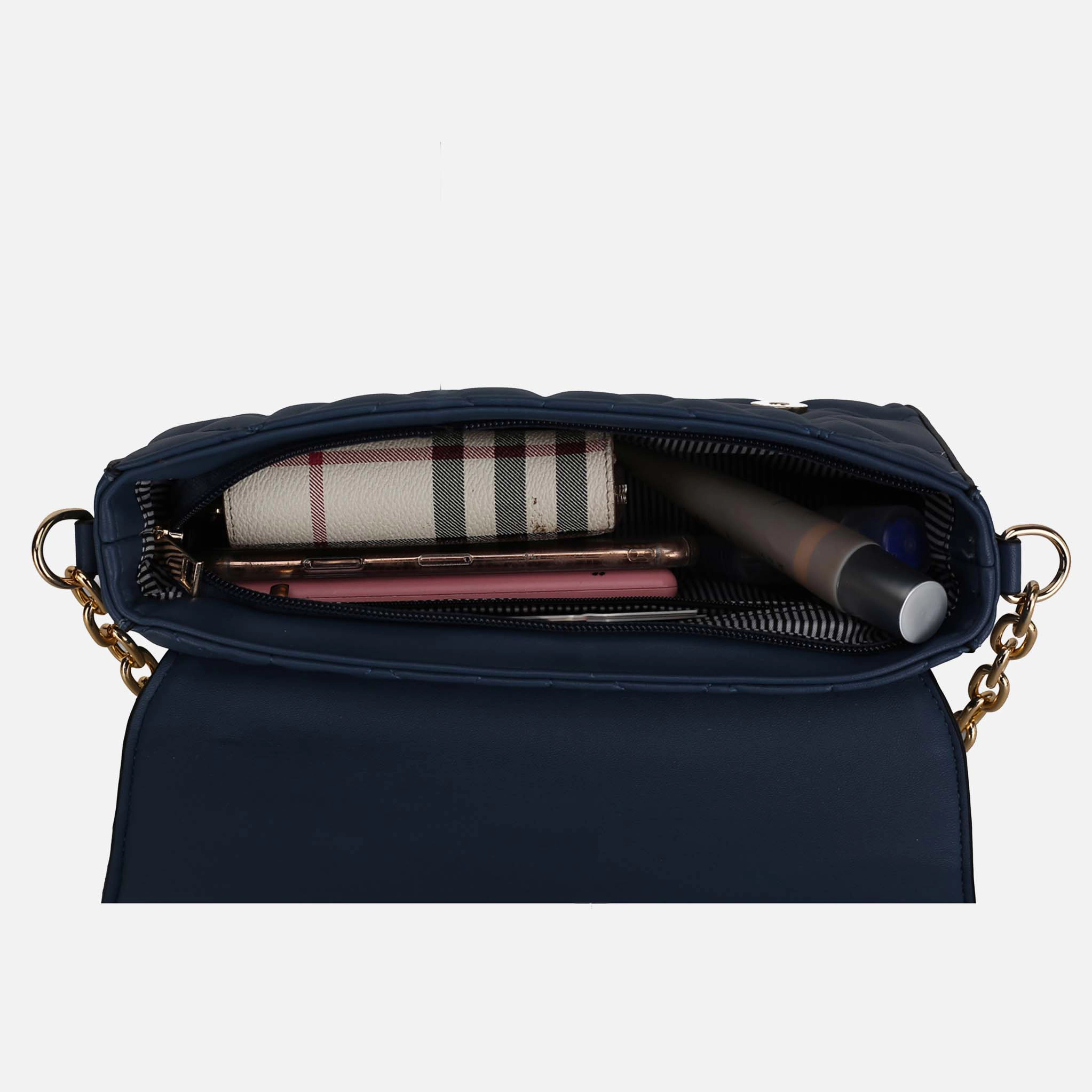 MKF Collection by Mia K. Ursula Quilted Vegan Leather Crossbody Bag