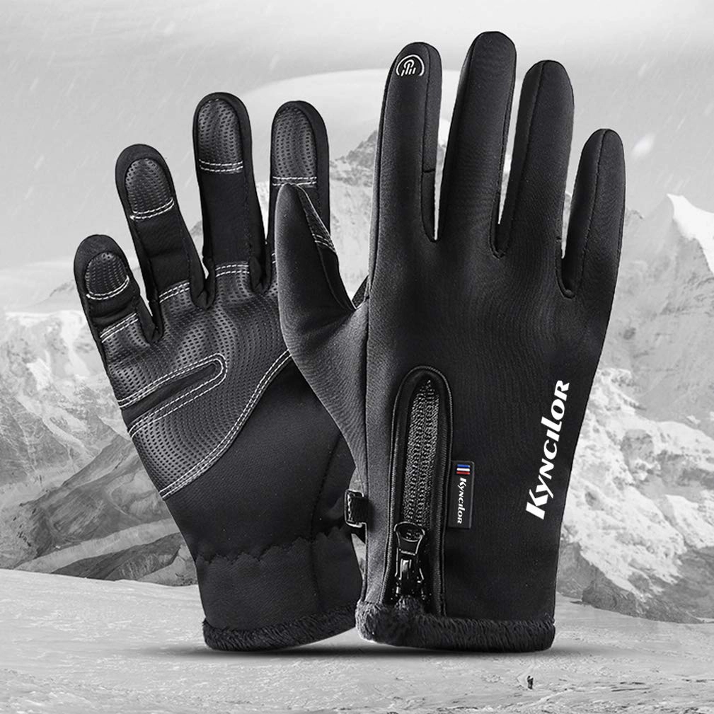 Wardrobe Whimsy Warm Windproof Touchscreen Full‑Finger Gloves for Riding Outdoor