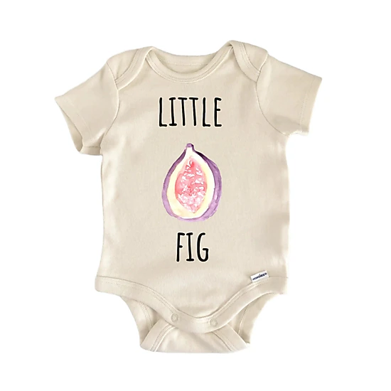 NOFO VIBES Unisex Little Fig Fruit Foodie Baby Gift Baby Bodysuit