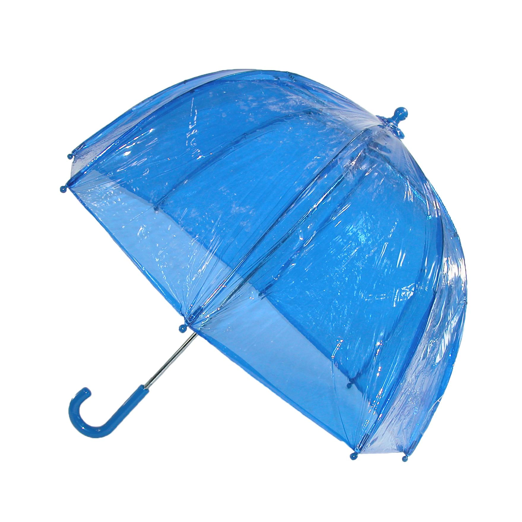 Totes Kids' Vinyl Pinch-Proof Clear Bubble Umbrella