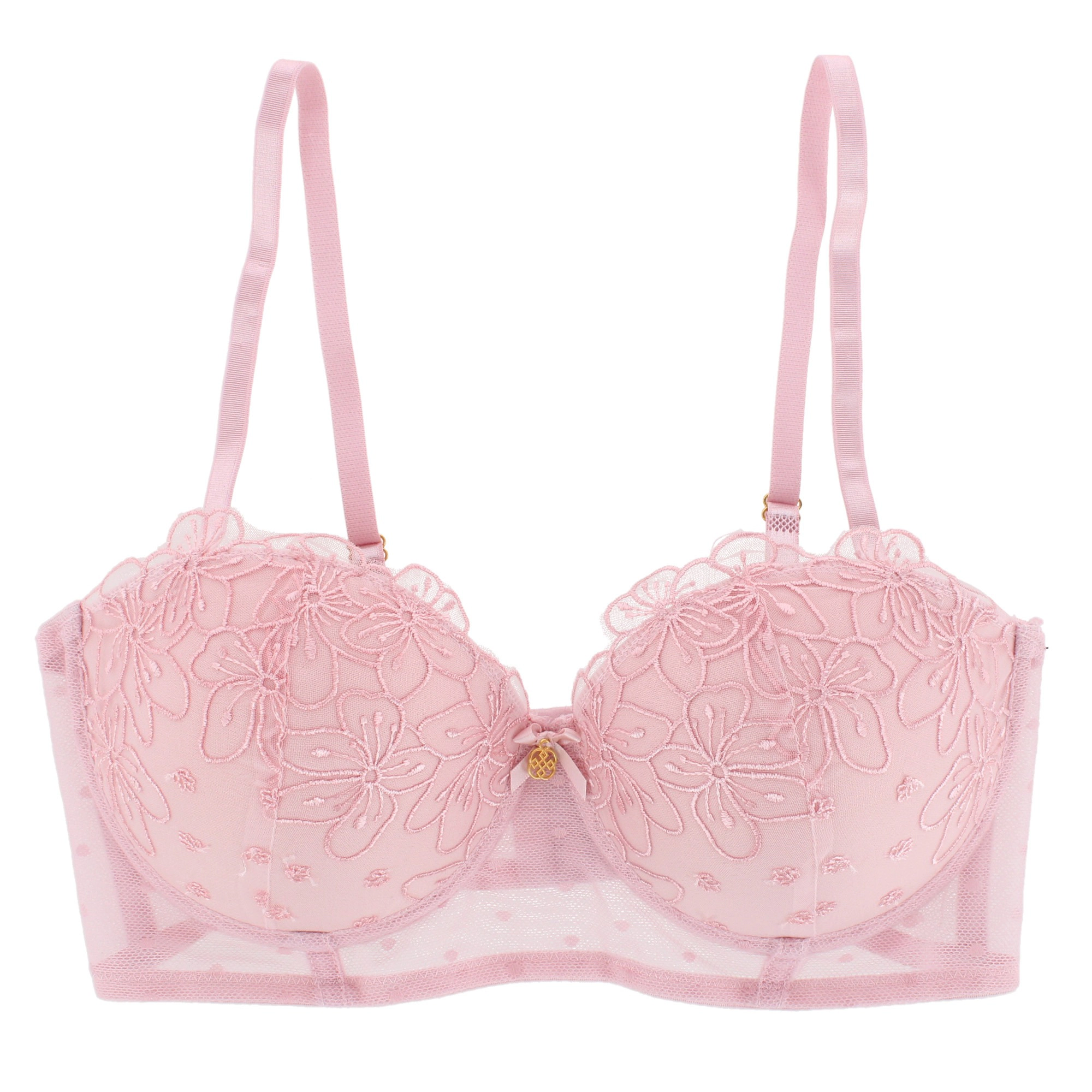Daisy Fuentes Women's 2 Piece Ruffle Bra and Panty Set