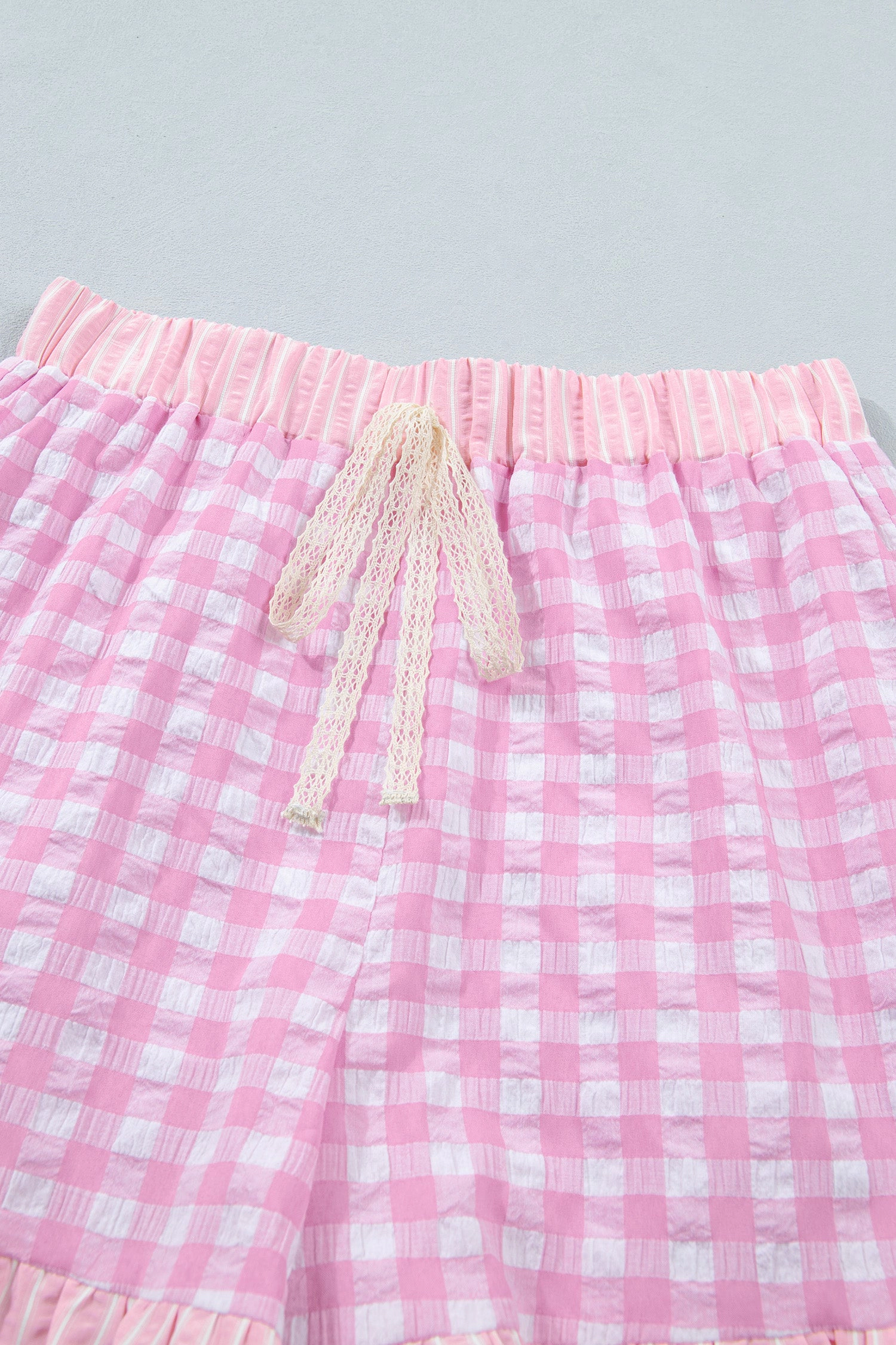 Threaded Pear Women's Arleth Detail Lace Tie Shorts