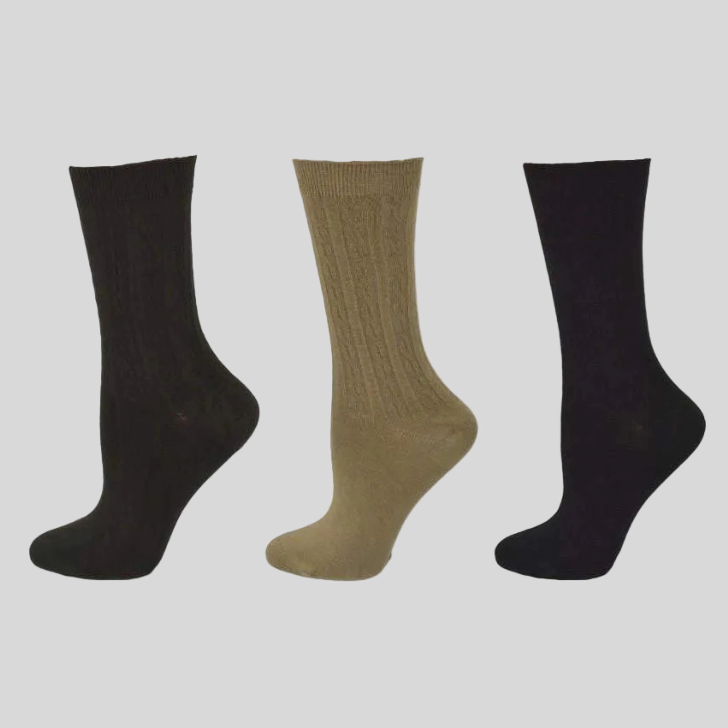 Wear Sierra Women's Crew Socks 3 Pair Packs