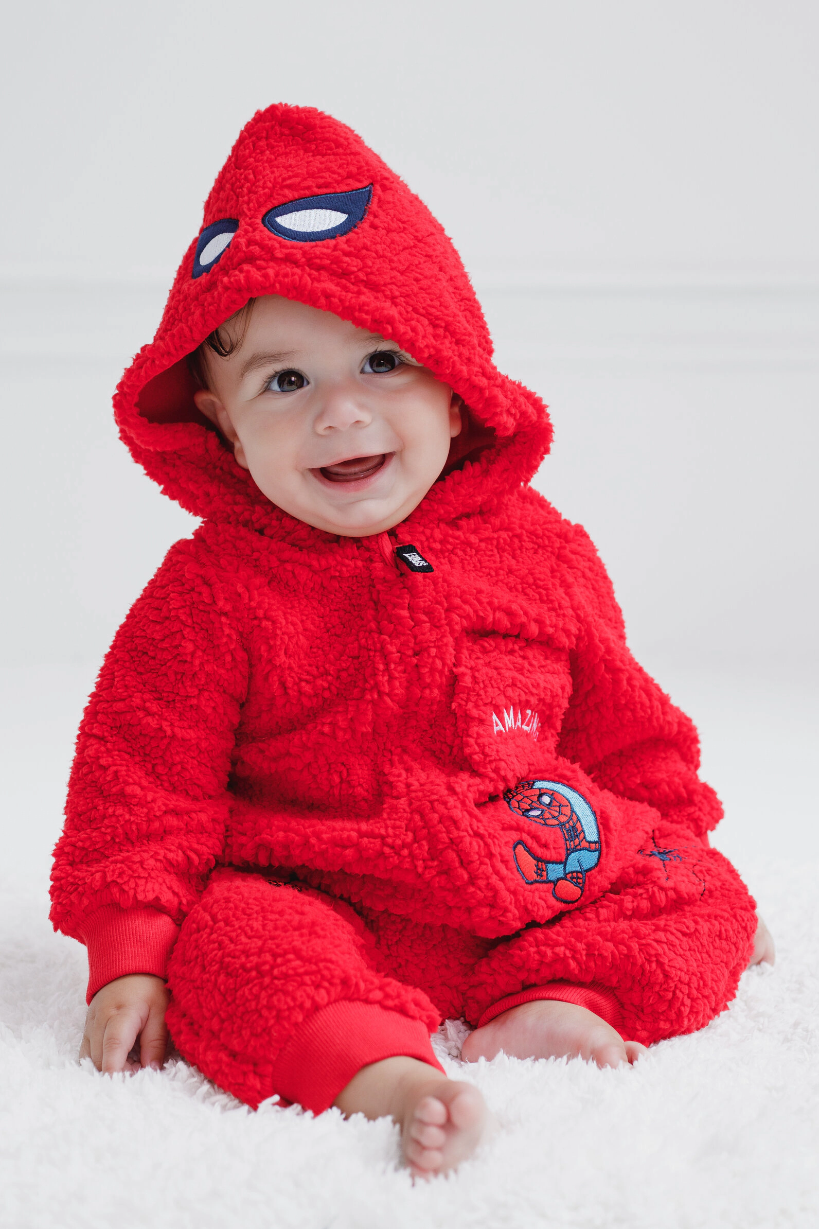 Marvel Spider-Man Baby Cosplay Hooded One Piece