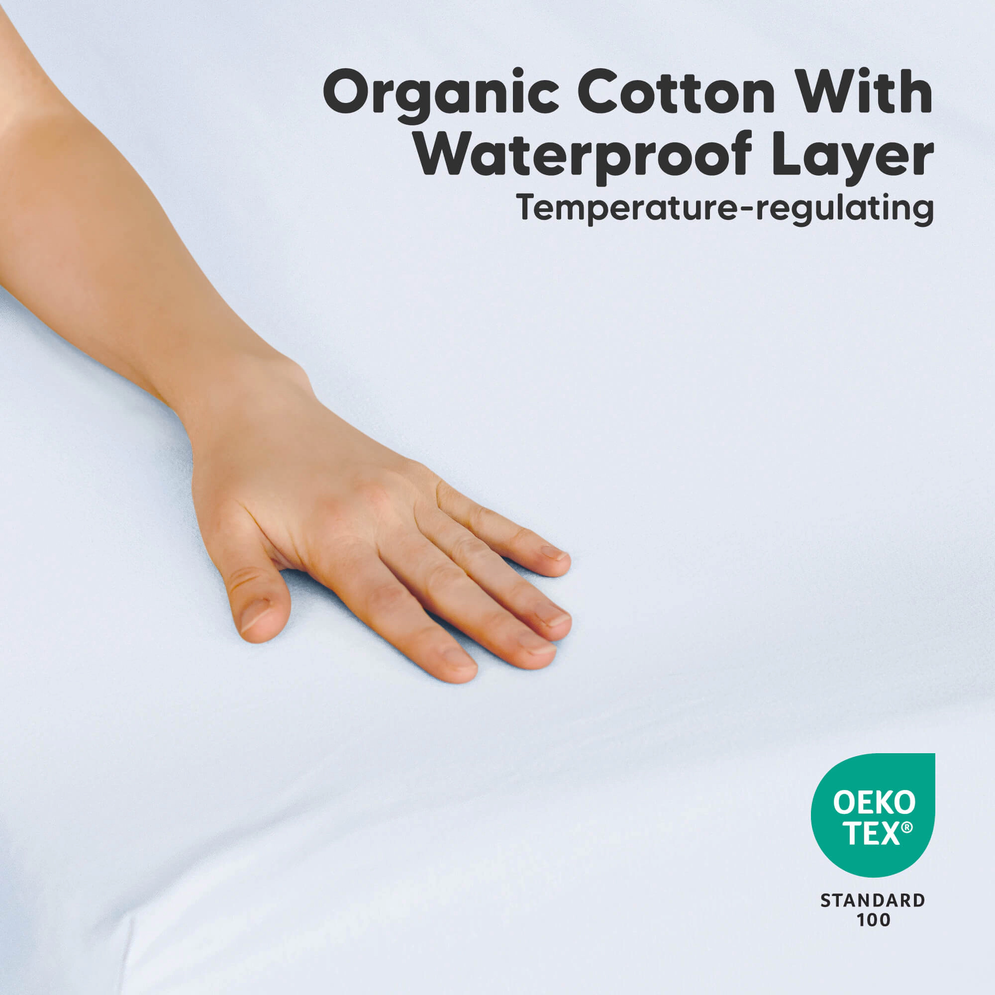 KeaBabies 2-Pack Soothe [Protect+] Waterproof Mini Crib Sheets