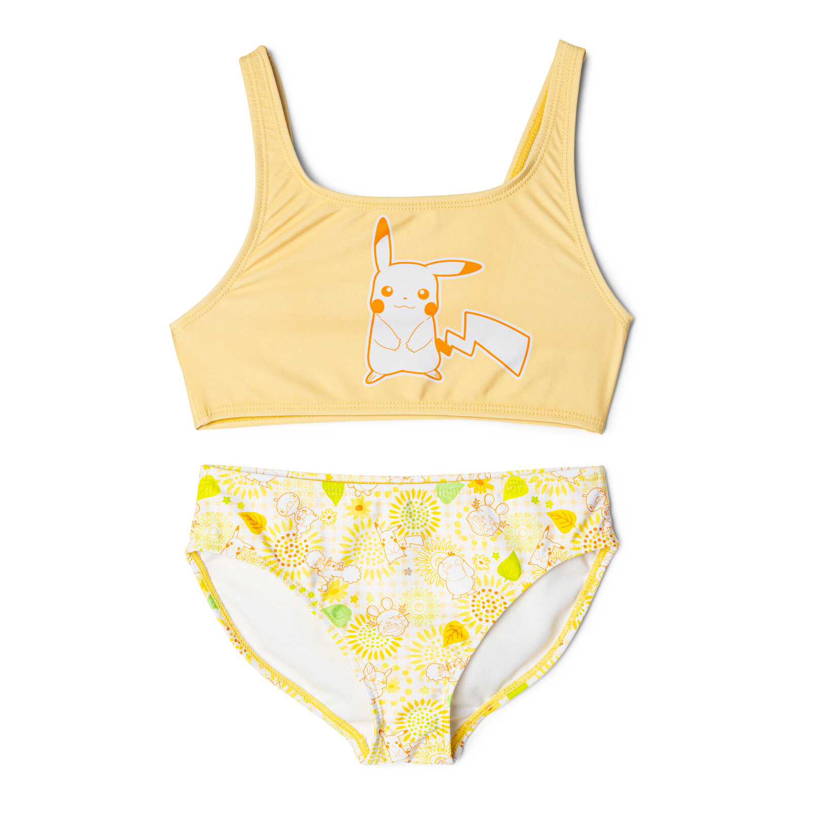 Pokemon Pikachu Girls' 2-Piece Swimwear Bikini Set UPF 50+