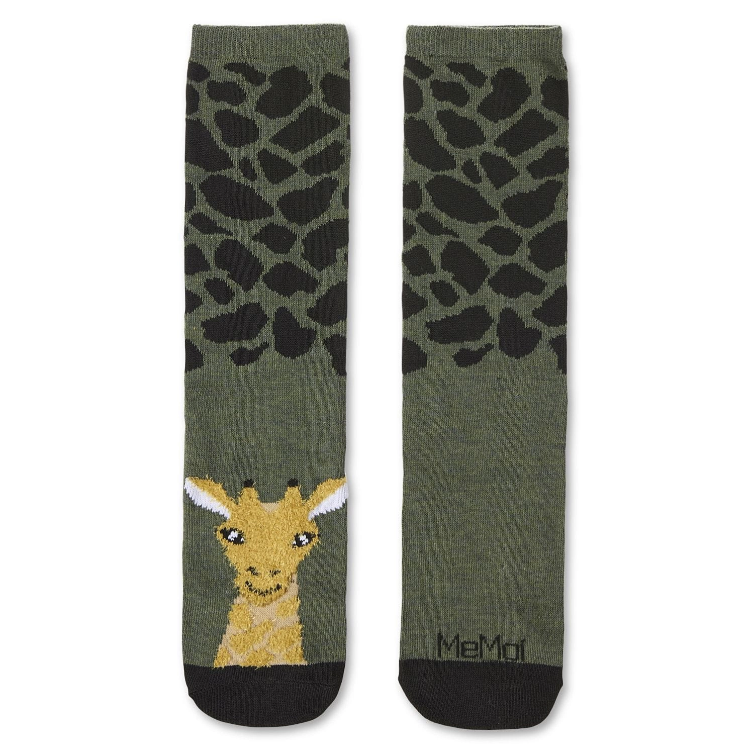 MeMoi Women's Foot Pet Giraffe Crew Socks