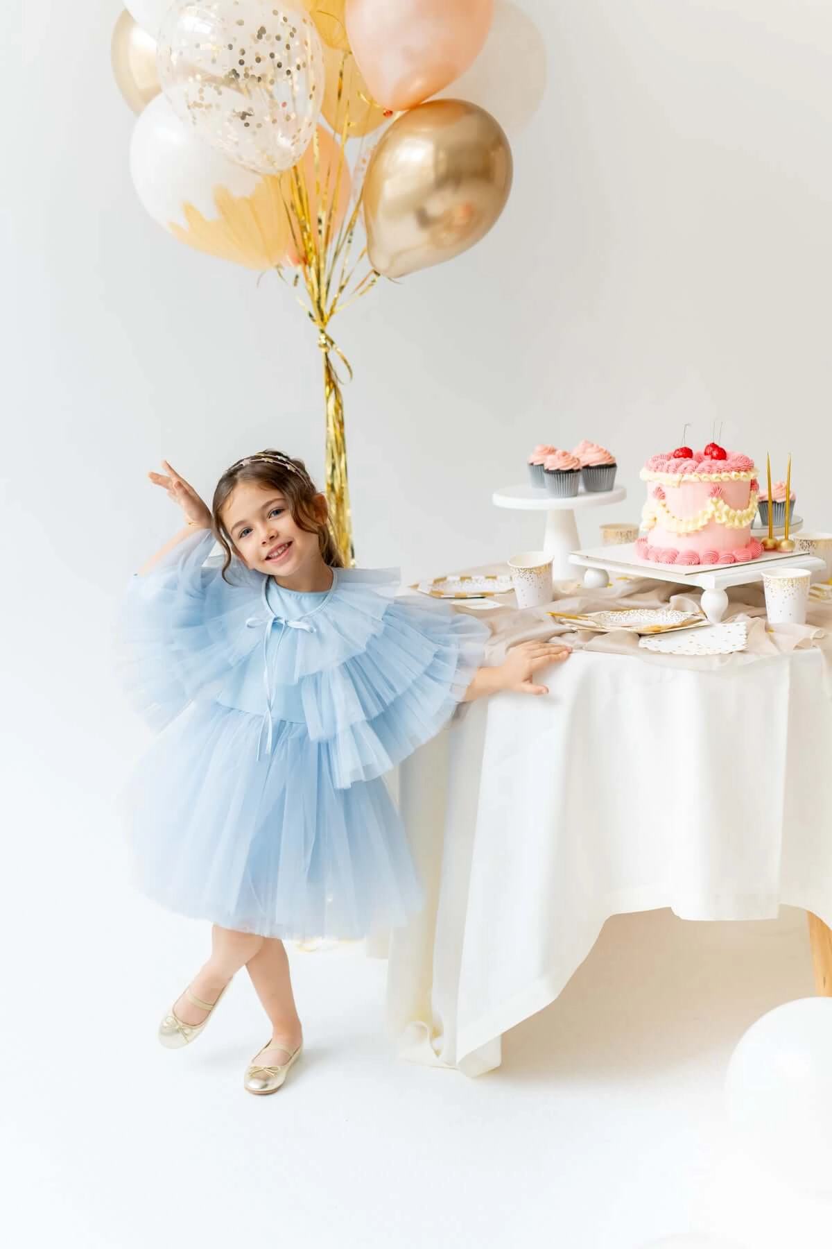 Mini Celebrities Girls Cool Blue Dress Set