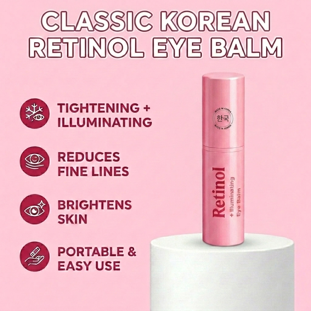 Lovery Retinol Tightening + Illuminating Eye Balm - Korean Skincare Anti-Aging Stick