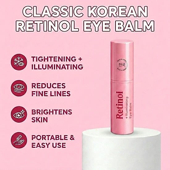 Lovery Retinol Tightening + Illuminating Eye Balm - Korean Skincare Anti-Aging Stick
