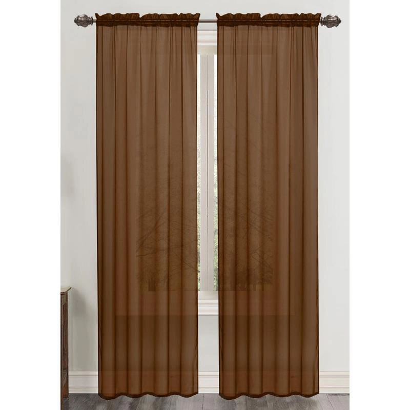 RT Designers Celine Sheer Rod Pocket Curtain Panel Pair - 55x90