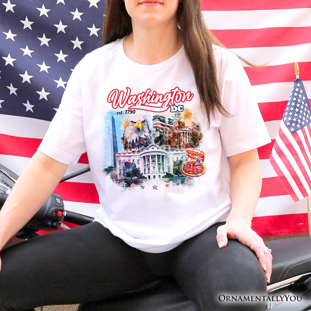 OrnamentallyYou Unisex Artistic Washington DC T-Shirt