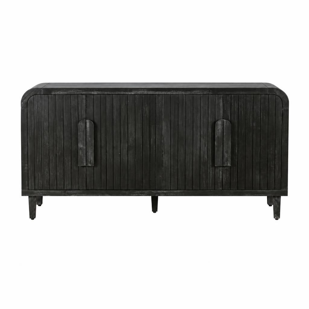 GOODSILO Solid Wood Multi-Compartment Storage Cabinet